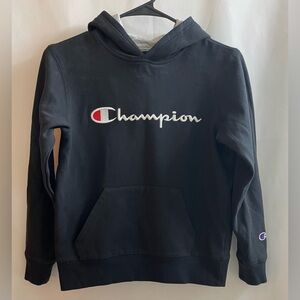 Champion boy's black hoodie pullover size medium